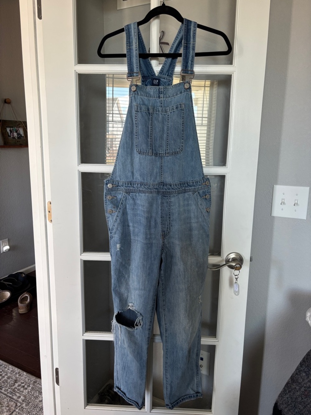 GAP Light Blue Denim Overalls Bib